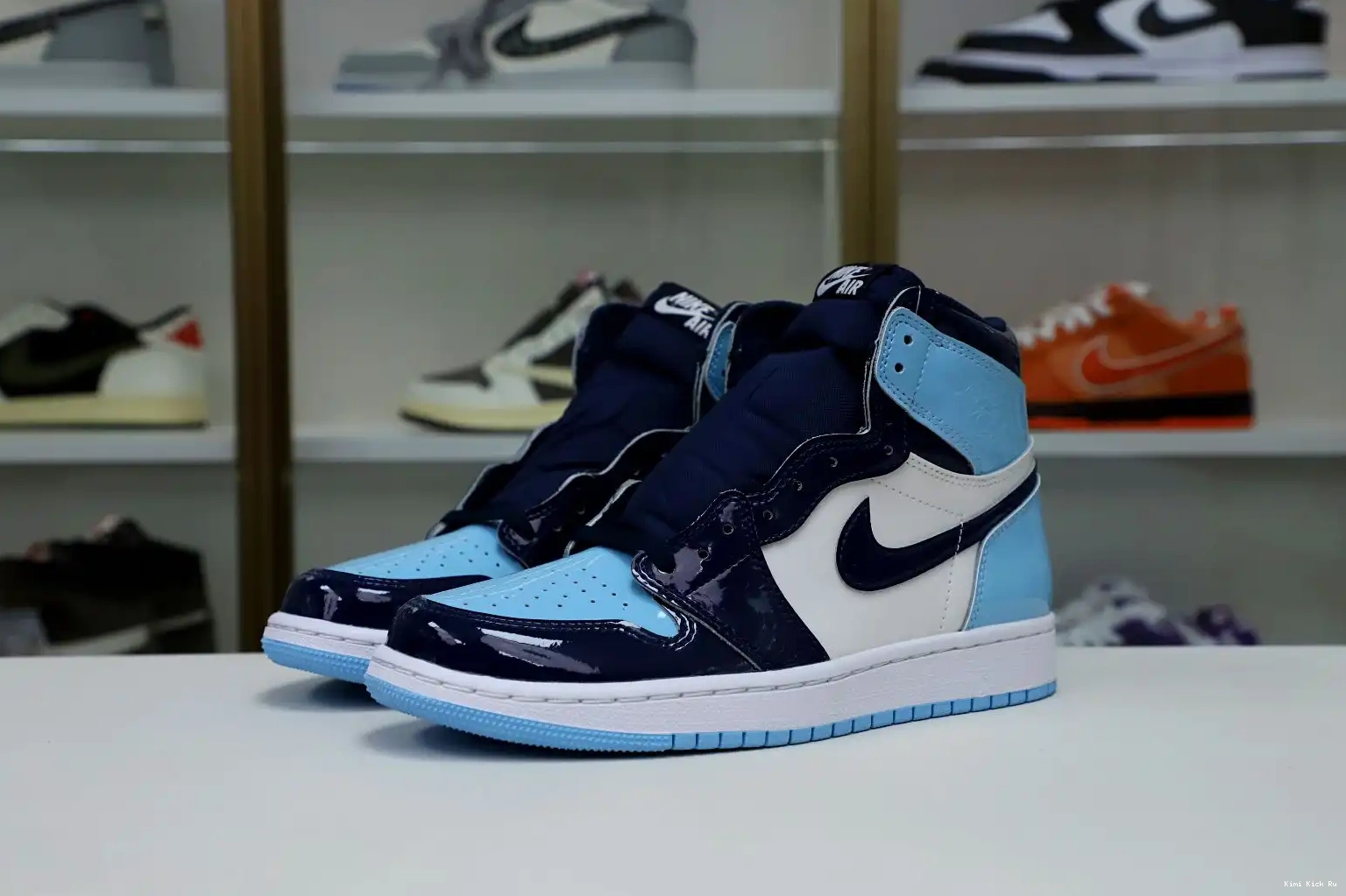 RETRO OG Kimikick 1 WMNS HIGH AIR 'BLUE CHILL' JORDAN 0808